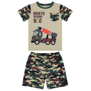 картинка БГ Комплект для мальчика (футболка и шорты) 2-5 лет 100% хлопок NEW BONITO KIDS /уп.4шт./меш.480шт. от BonitoKids