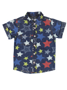 картинка Рубашка для мальчика 2-6 лет 100% хлопок BONITO KIDS /уп.5шт/меш.400шт. от BonitoKids